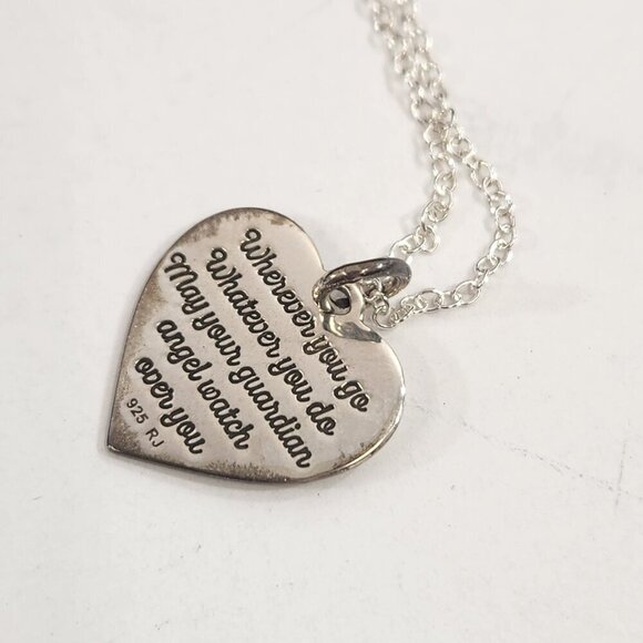 Avon Sterling Silver Necklace Bundle of 4 Hearts Angel Elephant Luxe - Picture 5 of 10